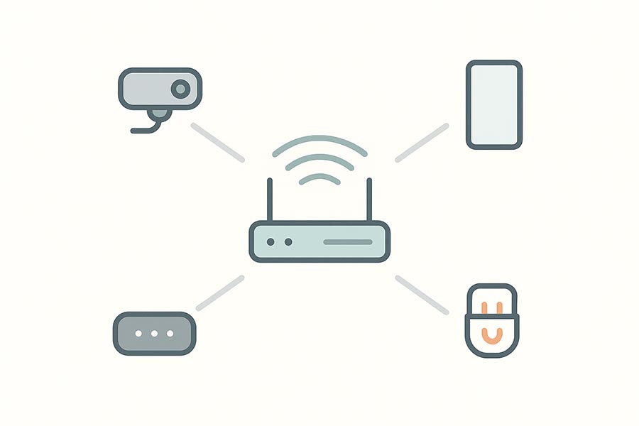 wi fi router connectivity diagram